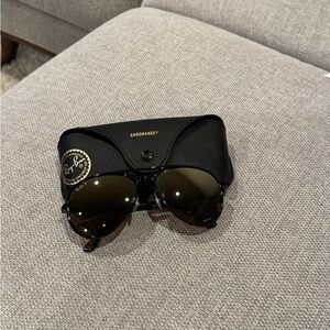 Ray-Ban Black and Gold Sunglasses